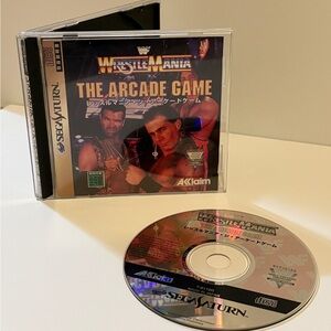 WWF (WWE) Wrestle Mania Arcade Game for the Sega Saturn Japan Import